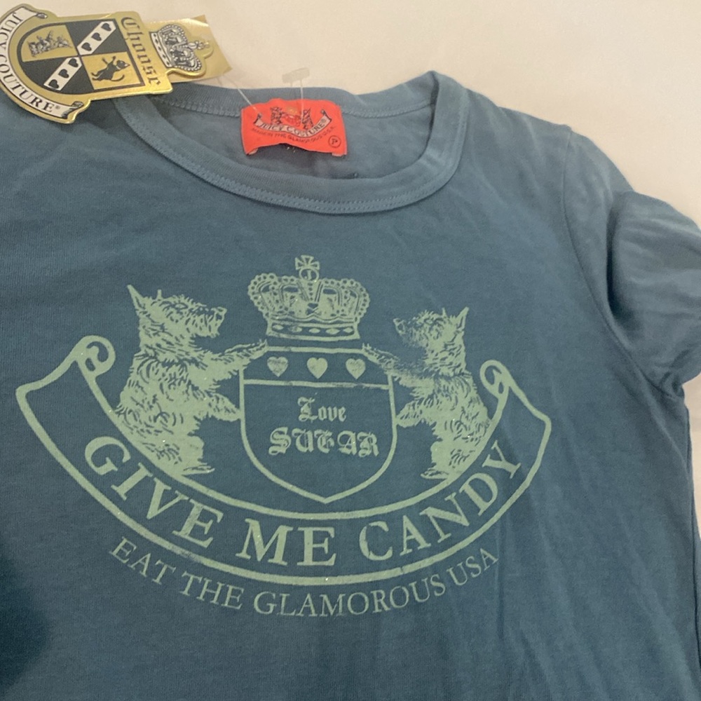 NWT Juicy Couture vintage long sleeve shirt give me candy